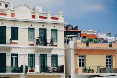 Low angle view of building against sky