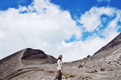 Low angle view of cloudy sky