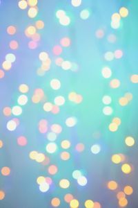 Defocused image of lights