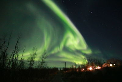 Scenic view of sky at night