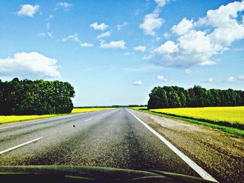 Country road passing through landscape