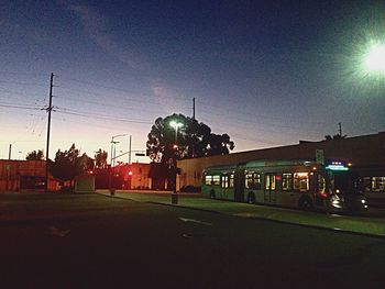 City street at night