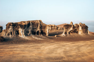 Scenic view of rock formations