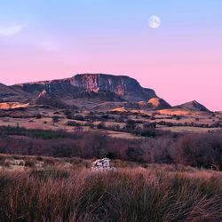 Scenic view of landscape against sky during sunrise. hiden gem's of ireland. co. leitrim