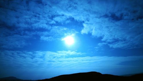 Scenic view of landscape against cloudy sky