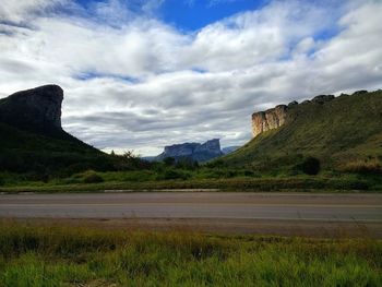 Scenic view of landscape against sky