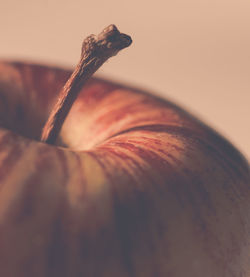 Extreme close-up of apple