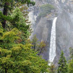 Scenic view of waterfall