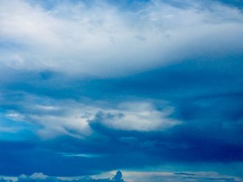 Low angle view of clouds in sky