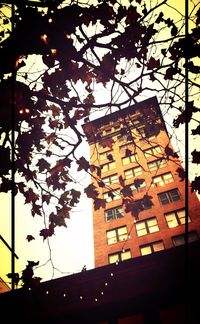 Low angle view of buildings against sky