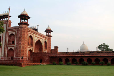 View of historical building against clear sky