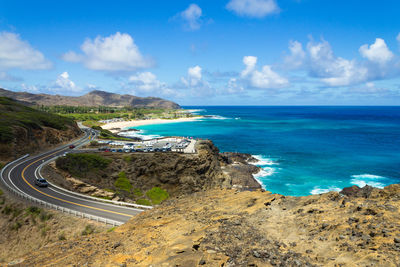 Scenic view of sea against sky