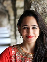 Portrait of a smiling young woman