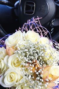 Close-up of rose bouquet