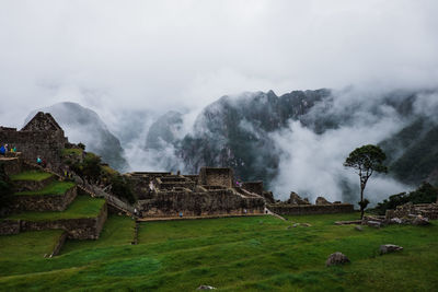 Panoramic view of castle against sky