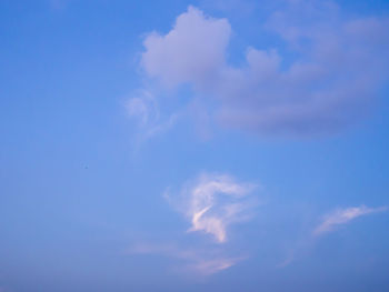 Low angle view of clouds in sky