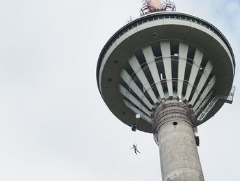 Low angle view of tower against sky