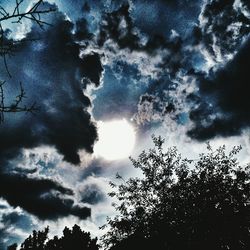 Low angle view of storm clouds in sky