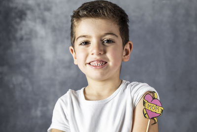 Portrait of smiling boy