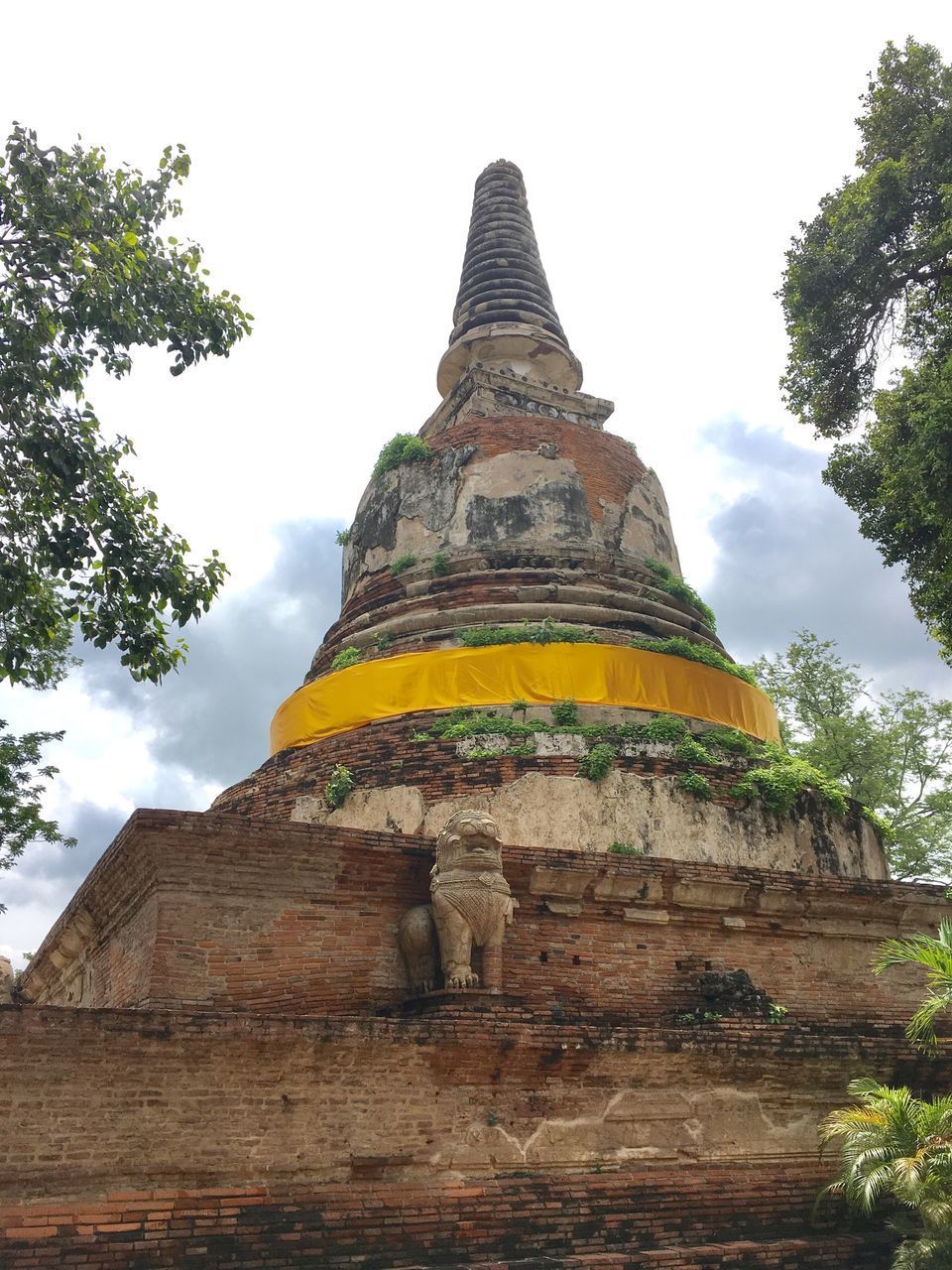 LOW ANGLE VIEW OF STATUE OF TEMPLE