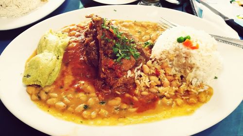 Close-up of food on plate