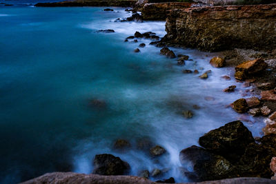 Scenic view of sea shore