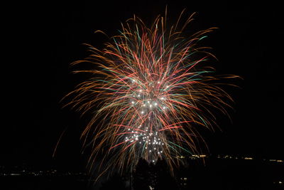 New years fire works. lake chelan