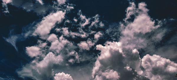 Low angle view of clouds in sky