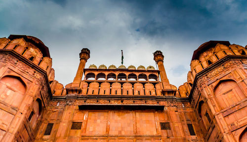 Facade of red fort, delhi