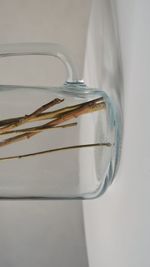 Close-up of glass on table