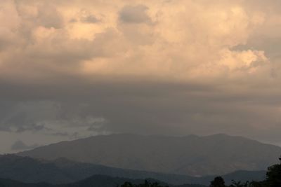 Scenic view of mountain against sky