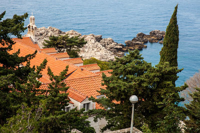 Beautiful dubrovnik coast seen from the gradac park