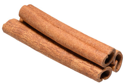 High angle view of wood against white background