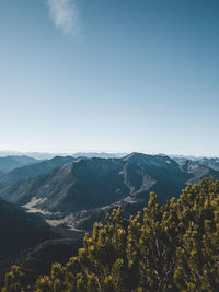 Panoramic view of the bavarian alps