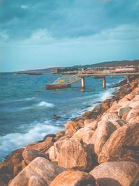 Scenic view of sea against sky