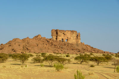 Rock formations in a desert