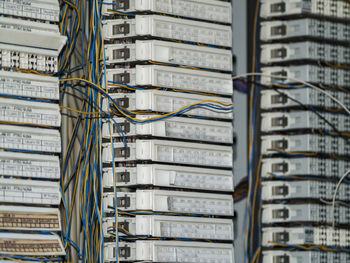 Full frame shot of network server