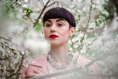 Portrait of a beautiful young woman