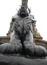 Low angle view of statue