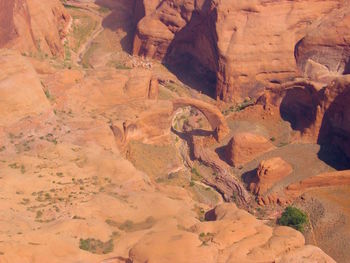 Rock formations in desert