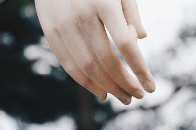 Close-up sculpture of hand