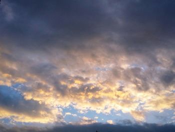 Low angle view of dramatic sky