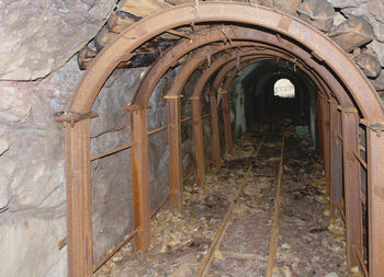 Interior of abandoned building