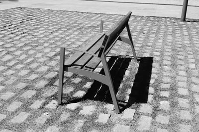 Chairs and table on beach