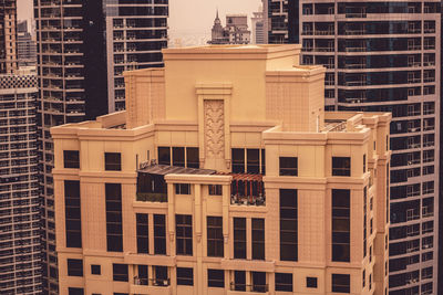 Low angle view of buildings in city