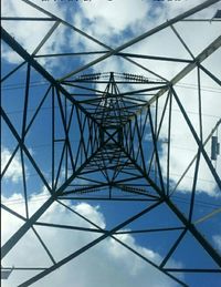 Low angle view of metallic structure
