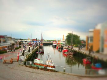 Boats in river