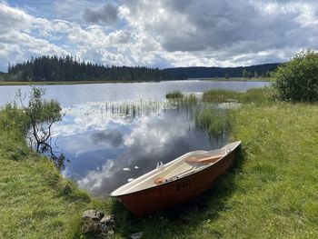 Boat in lake