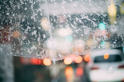 Raindrops on glass window