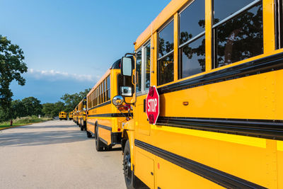 Stop sigh on school bus